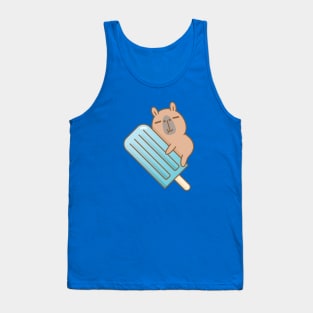 Capybara and blue ice pop Tank Top